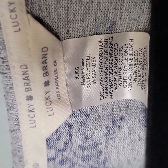 Lucky Brand Comfy Casual Fleece floral tank medium - Picture 2 of 5